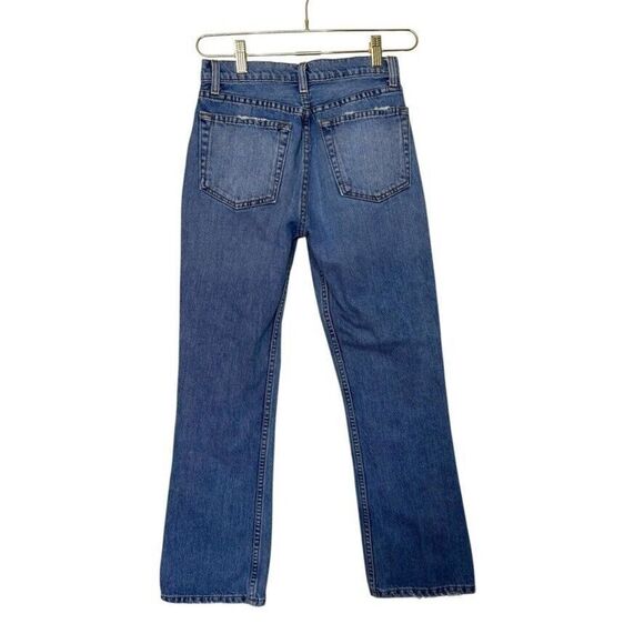 Reformation Jord Kick Flare Jean Women 24 Blue‎ Wash Denim Festive Casual - Picture 2 of 9